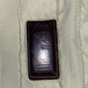 Coach Money Clip - Brown